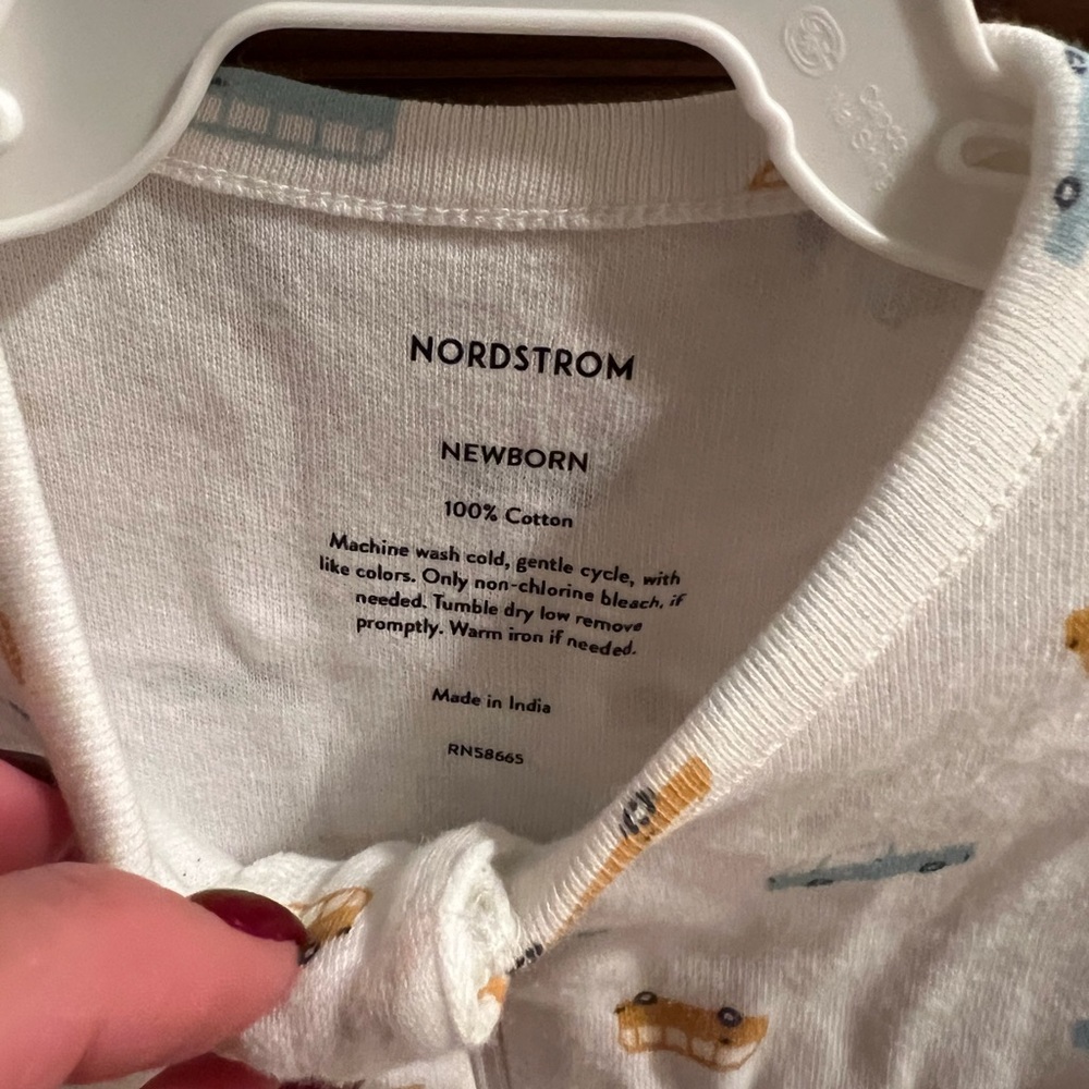 Nordstrom Kids White One Piece with Orange and Blue Accents - Picture 2 of 3